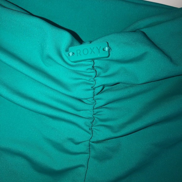 ROXY Swim Scrunch Bottoms Turquoise (small) - Picture 5 of 5